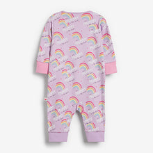 Load image into Gallery viewer, Baby Sleepsuit Lilac Purple Mummy (0-18mths)
