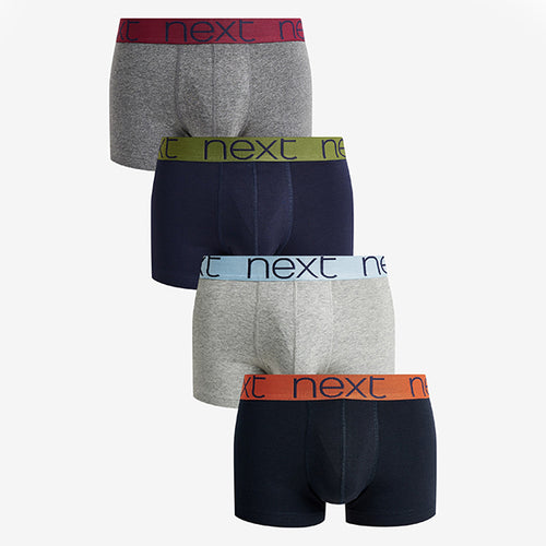 Multi Colour Waistband Hipsters 4 Pack - Allsport