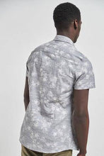 Load image into Gallery viewer, Grey Slim Fit Floral Print Shirt - Allsport
