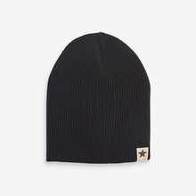 Load image into Gallery viewer, 2 Pack Black /Browm Beanie Hats - Allsport
