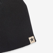 Load image into Gallery viewer, 2 Pack Black /Browm Beanie Hats - Allsport
