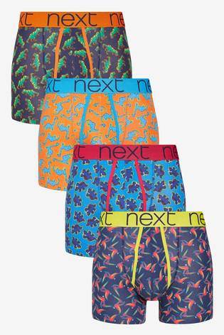 Dinosurs Print A-Fronts Four Pack - Allsport