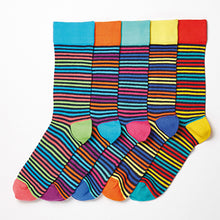 Load image into Gallery viewer, Bright Stripe Socks 5 Pack - Allsport
