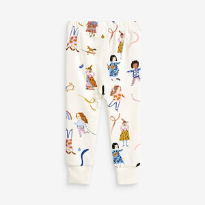 Multi 3 Pack Rainbow/Girl Cotton Snuggle Pyjamas (1.5-5yrs) - Allsport