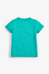 Teal Short Sleeve Aeroplane T-Shirt - Allsport