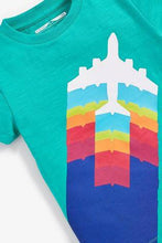 Load image into Gallery viewer, Teal Short Sleeve Aeroplane T-Shirt - Allsport
