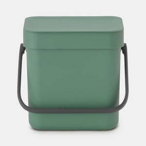 BRABANTIA Sort & Go Waste Bin 3L Fir Green