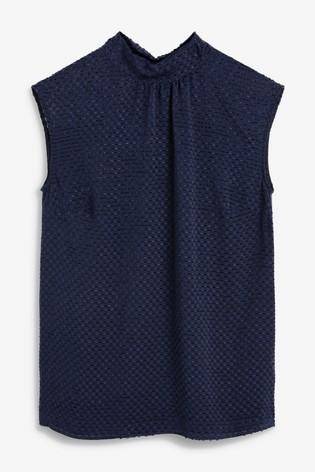 TR HI NK SHELL NAVY 6 SLEEVELESS - Allsport