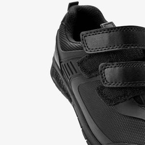 Black Airflow Double Strap Shoes (Older) - Allsport