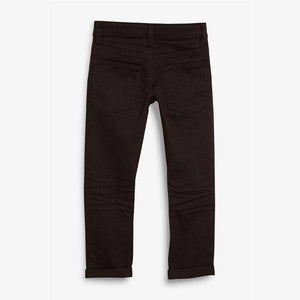 Black Regular Fit Five Pocket Jeans (3-12yrs) - Allsport