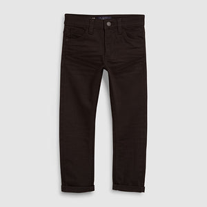 Black Denim Regular Fit Five Pocket Jeans (3-12yrs)