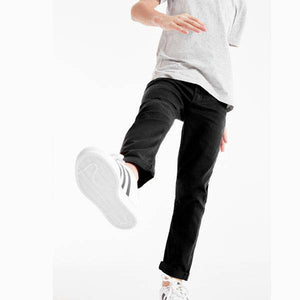 Black Regular Fit Five Pocket Jeans (3-12yrs) - Allsport