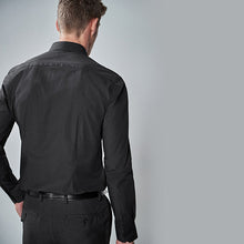 Load image into Gallery viewer, 2PK BLACK SKINNY FIT SINGLE CUFF SHIRTS - Allsport
