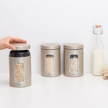 Load image into Gallery viewer, BRABANTIA Window Canister Set, 1.4L, Champagne
