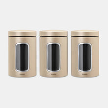 Load image into Gallery viewer, BRABANTIA Window Canister Set, 1.4L, Champagne
