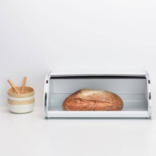 Brabantia Roll Top Bread Bin White - Allsport