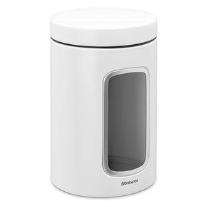 BRABANTIA Window Canister Set, 1.4L, White