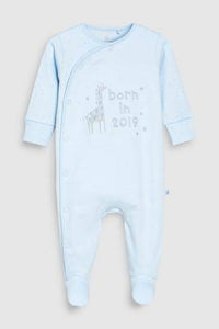 BLUE BORN IN 2019 SLEEPSUITS (0-9MTHS) - Allsport