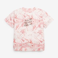 Load image into Gallery viewer, Pink Marble Slogan T-Shirt (3-12yrs) - Allsport
