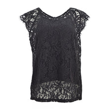 Load image into Gallery viewer, ED N LACE TEE BLACK SLEEVELESS - Allsport
