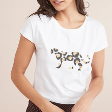 Load image into Gallery viewer, 307947 AR GRAPHIC LEOPARD 10 SHORT SLV TOPS - Allsport
