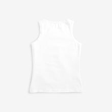 Load image into Gallery viewer, White 3 Pack Vests (1.5-12yrs) - Allsport
