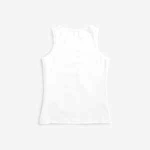 White 3 Pack Vests (1.5-12yrs) - Allsport