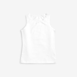 White 3 Pack Vests (1.5-12yrs) - Allsport