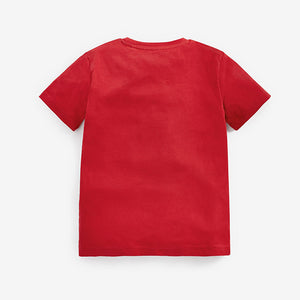 Red Spiderman Flippy Sequin License T-Shirt (3-12yrs) - Allsport