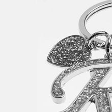 Load image into Gallery viewer, Silver Tone Glitter Initial Keyring - Allsport
