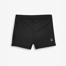 Load image into Gallery viewer, Black Shorter Length Stretch Swim Shorts (3-11yrs)
