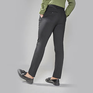 Black Skinny Fit Stretch Tonic Suit: Trousers - Allsport