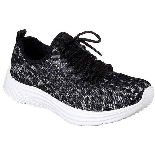 BOBS SPORT SWIFT LEOPARD MESH LACE UP SHOES - Allsport