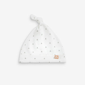 Neutral 3 Pack Tie Top Baby Hats (0mth-3mths)
