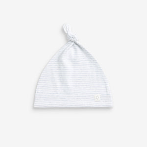 Neutral 3 Pack Tie Top Baby Hats (0mth-3mths)