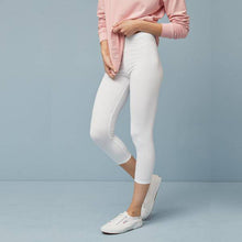Load image into Gallery viewer, White Cropped Leggings - Allsport
