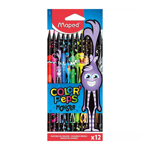 MAPED COLOR’PEPS MONSTERS COLOURING PENCILS X12