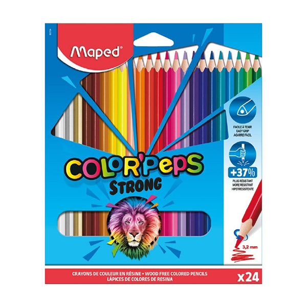 Crayons Couleur Plastiques Colorpeps Strong X24