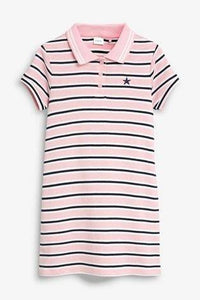 POLO PINK CASUAL DRESS  (3-12YRS) - Allsport