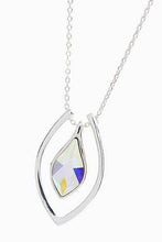 Load image into Gallery viewer, Silver Tone Tear Drop Necklace With Swarovski® Crystals - Allsport
