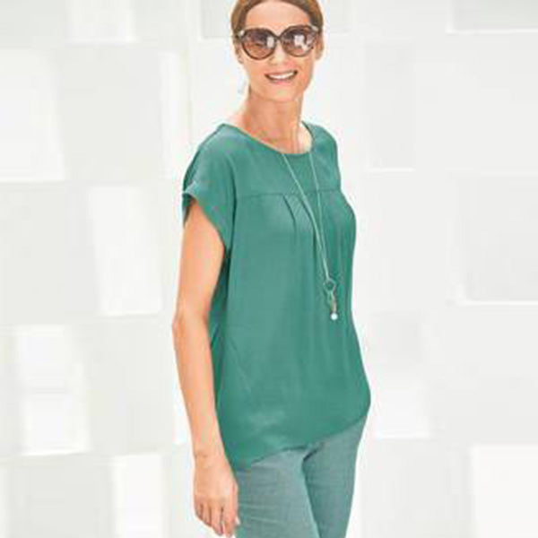 319400 BOXY TEE SS HER GREE 12 SS SHIRTS - Allsport
