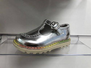 CHUNKY TBAR SILVER SHOES - Allsport