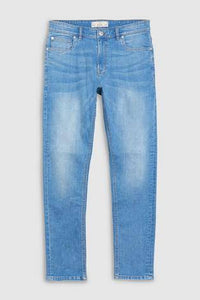 Bright Blue Skinny Fit Jeans With Stretch - Allsport