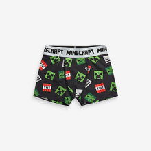 Load image into Gallery viewer, Black/Grey Minecraft 3 Pack Trunks (3-12yrs) - Allsport
