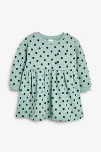 MINT SPOT SWEAT DRESS (3MTHS-5YRS) - Allsport