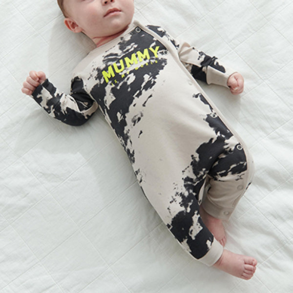 Monochrome Mummy Single Baby Sleepsuit (0mths-18mths) - Allsport