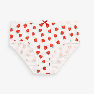 Red/White 7 Pack Multi Fruit Character Briefs (1.5-12yrs) - Allsport