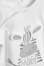 Load image into Gallery viewer, DADDY ZEBRA SLEEPSUIT (0MTH-12MTHS) - Allsport
