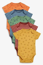 Load image into Gallery viewer, 5PK Multi Character/Stripe Short Sleeve Bodysuits (0MTH-18MTHS) - Allsport
