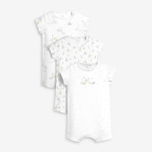 Load image into Gallery viewer, 3PK DELICATE GIRAFFE ROMPERS (0-18MTHS) - Allsport
